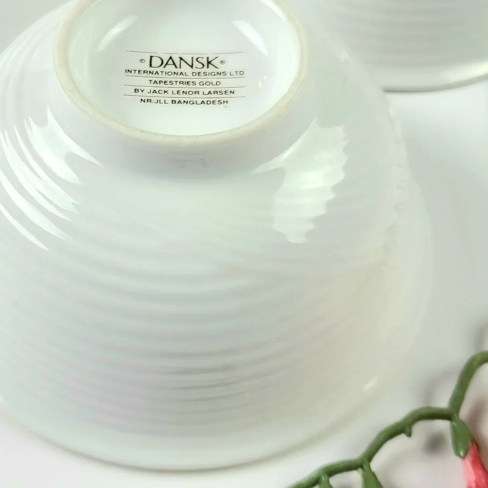 Vintage - Beautiful Dansk Bowls - White/Ivory Color- Set of 3